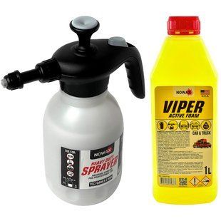 Купити Набір для миття авто Nowax Viper №1 Піногенератор ручний та Піна активна (NX01142 NX01174) 60505 Набори техдопомоги та догляду для автомобіліста