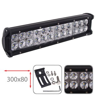 Купить LED Балка Дополнительная Фара 300x80x60 мм FLOOD (24ledx3w) 6000К 9-36V (C2072F F) 65876 Балка LED