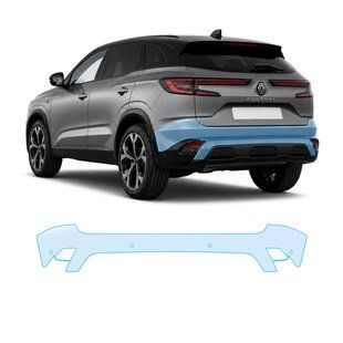 Купить Антигравийная защитная бронепленка по лекалам для Renault Austral I 2022- задний бампер 108423 Модельные лекала защитных пленок для Renault