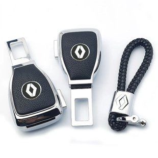 Купити Набір авто для Renault / Заглушка перехідник ременя безпеки та брелока з логотипом 86293 Подарункові набори для автомобіліста