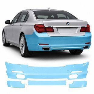 Buy Pre-cut paint protection film for BMW 7 Series F01/F02 2008-2015 - rear bumper 102193 Model-specific paint protection film patterns for Bmw