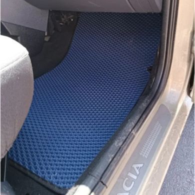 Buy EVA floor mats for Dacia Logan 2004-2012 with heel pad Black-Red edging 5 pcs 67464 Floor mats fo Dacia
