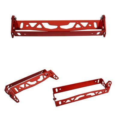 Buy Power Racing JDM License Plate Bracket Universal Aluminum Red 88869 Bolts - Numbers - Brackets