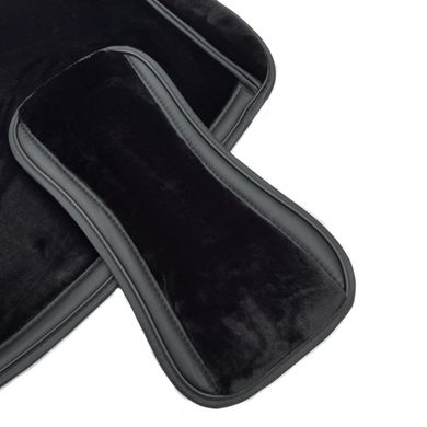 Купити Накидки для передніх сидінь хутряні Mutton Premium Чорні 2 шт 39415 Накидки для сидінь Premium (Алькантара)