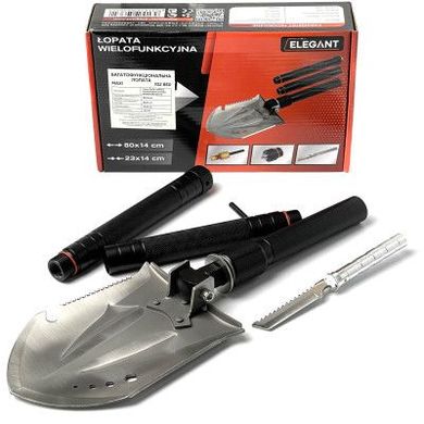 Купити Тактична саперна лопата багатофункціональна доладна 10в1 (EL 102 850) 57511 Лопати для Снігу Тактичні Саперні