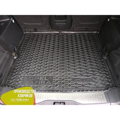Купить Автомобильный коврик в багажник Opel Zafira B 2005- 7 мест / Резино - пластик 42276 Коврики для Opel