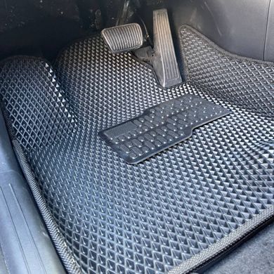Купить 3D EVA Коврики в салон для Hyundai Tucson (NX4) 2021- ДВС (Металлический подпятник) Черные-Черный кант 5 шт 62946 Коврики для Hyundai