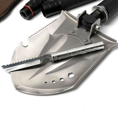 Купить Тактическая саперная лопата многофункциональная складная 10в1 (EL 102 850) 57511 Лопаты для Снега Тактические Саперные
