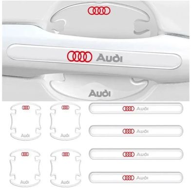 Купити Комплект захисних плівок Нано під ручки авто (відбійник на дверях) Audi 8 шт 65582 Захисна плівка для порогів та ручок