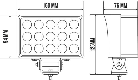 Купити Світлодіодна додаткова LED фара БЕЛАВТО Sport Далеке світло Алюмінієвий корпус (BOL1503S) 62359 Додаткові LЕD фари