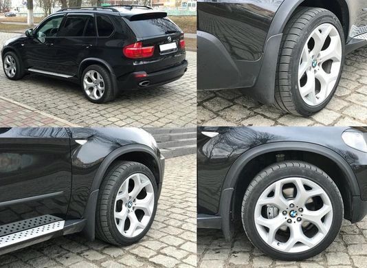 Купить Брызговики для BMW X5 (E70) 2007-2013 Комплект 4 шт (для авто с боковыми порогами) 83662 Брызговики Bmw