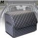 Buy Organizer travel bag for the trunk 400 x 300 x 300 mm Eco-leather Black-Black thread 63250 Travel bag organizer