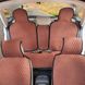 Купити Накидки на передні сидіння алькантара LUX стьобані Коричневі 4562 Накидки для сидінь Premium (Алькантара) - 2 фото из 3