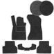 Buy Floor mats for Audi A5 Sportback 2016-2025 with heel pad 5 pcs (Carrera) 71245 Floor mats for Audi