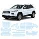 Buy Pre-cut paint protection film for Jeep Cherokee KL 2014-2018 - full body 105321 Model-specific paint protection film patterns for Jeep
