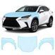 Buy Pre-cut paint protection film for Lexus NX AZ10 facelift 2018-2021 - hood + front fenders 106291 Model-specific paint protection film patterns for Lexus