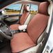 Купити Накидки на передні сидіння алькантара LUX стьобані Коричневі 4562 Накидки для сидінь Premium (Алькантара) - 1 фото из 3