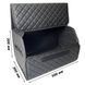 Buy Organizer travel bag for the trunk 400 x 300 x 300 mm Eco-leather Black-Black thread 63250 Travel bag organizer - 2 photos from 5
