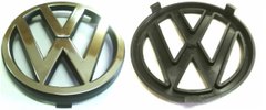 Купить Эмблема для Volkswagen Golf III 94 мм пластиковая вставная 21598 Эмблемы на иномарки