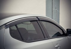 Купити Дефлектори вікон вітровики Kia Optima 2011-2015 З Хром Молдінгом 7968 Дефлектори вікон KIA