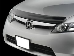 Купить Дефлектор капота мухобойка Honda Civic SD 06-12 с логотипом 47 Дефлекторы капота Honda