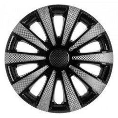 Купити Ковпаки для колес Star Карат R16 Супер Чорні Пласкі Карбон 4 шт 22005 16 (Star)