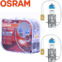 Купить Автолампа галогенная Osram Night Breaker Laser +130% 12V H3 55W 2 шт (64151 NBL +130) 38354 Галогеновые лампы Osram