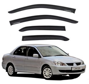 Купить Дефлекторы окон ветровики Mitsubishi Lancer IX 2003-2007 Скотч 3M Voron Glass 41364 Дефлекторы окон Mitsubishi