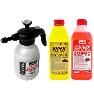 Купити Набір для миття авто Nowax Viper Ventura №1 Піногенератор ручний Піна активна Віск 3 шт 60507 Набори техдопомоги та догляду для автомобіліста