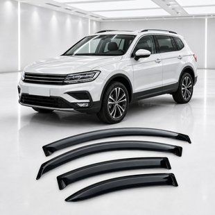Купить Дефлекторы окон ветровики для Volkswagen Tiguan Allspace 2016 Скотч 3M (AMV26316) Acrylic 4 шт 110761 Дефлекторы окон Volkswagen