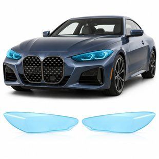 Купить Антигравийная защитная бронепленка по лекалам для BMW 4 Series G22 2020-2024 - оптика (фары и ПТФ) 102094 Модельные лекала защитных пленок для Bmw
