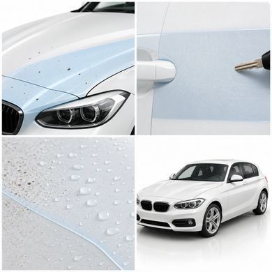 Купити Антигравійна захисна бронеплівка за лекалами для BMW 1 Series F20 facelift 2015-2019 - передній бампер 101944 Модельні лекала захисних плівок для Bmw
