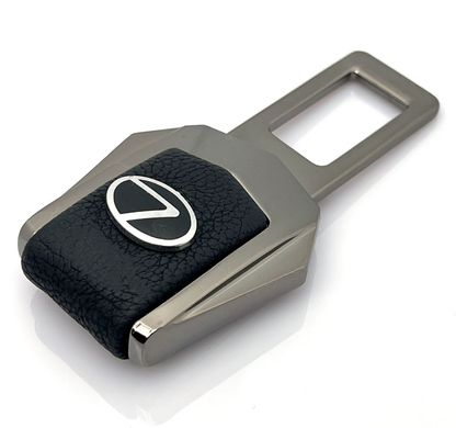 Купити Заглушка ремня безпеки з логотипом Lexus Темний хром 1 шт 39462 Заглушки ременя безпеки