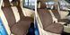 Купить Накидки для сидений Алькантара Verona Premium L Комплект Коричневые-Коричневый кант (Оригинал) 74371 Накидки для сидений Premium (Алькантара)
