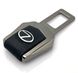 Купить Заглушка ременя безпеки з логотипом Lexus Темный хром 1 шт 39462 Заглушки ремня безопасности - 6 фото из 6