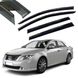 Купить Дефлекторы окон ветровики Benke для Toyota Camry 50 / 55 2011-2018 (Черный Молдинг Нержавейка 3D) 66260 Дефлекторы окон Toyota - 1 фото из 7
