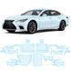 Купити Антигравійна захисна бронеплівка за лекалами для Lexus LS XF50 facelift 2021- повний кузов 106245 Модельні лекала захисних плівок для Lexus