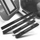 Buy Door sills for Dacia Logan 2004-2013 Stainless steel with carbon insert and bend 4 pcs (Premium PK-DA01) 98246 Door sills and bumper trims