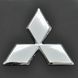 Купить Эмблема для Mitsubishi 97 x 85 мм пластиковая Xром 21548 Эмблемы на иномарки - 1 фото из 2