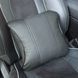 Buy Headrest pillow with Lexus logo. Eco-leather 3D. Colored logo. Black-Black piping. 1 piece. 91810 Pillows for the headrest - under the neck - 3 photos from 5