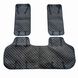Купить Накидки для сидений Алькантара комплект Черные - красная нить 2 шт 33936 Накидки для сидений Premium (Алькантара) - 3 фото из 8