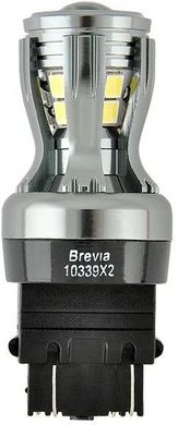 Купити LED автолампа Brevia PowerPro 12/24V P27/7W 350Lm 14x2835SMD CANbus Оригінал 2 шт (10339X2) 57561 Світлодіоди - Brevia