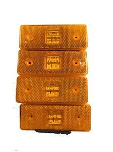 Buy LED rectangular dimensions 110x42 mm / 24V / 4 diodes / plastic bracket / Orange 4 pcs (MRT K 326) 8348 Side lights