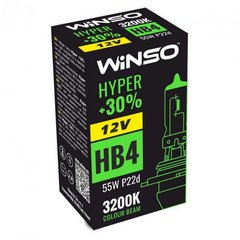 Купить Автолампа галогенная Winso Hyper + 30% / HB4 / 55W / 12V / 1 шт (712600) 38477 Галогеновые лампы Китай