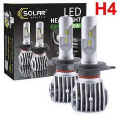 Купить LED лампы автомобильные Solar H4 12/24V 6000Lm 40W 6500K IP65 радиатор 2 шт (CANBUS c обманкой) (8604) 26228 LED Лампы Solar