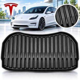 Купить Коврик в багажник 3D для Tesla Model 3 4WD 2017-, передний багажник 100862 Коврики для Tesla