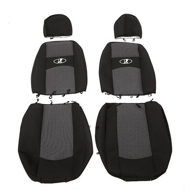 Купить Чехлы для сидений модельные ВАЗ 2110 Приора 2170 комплект Черно - Черные 23600 Чехлы для сиденья модельные