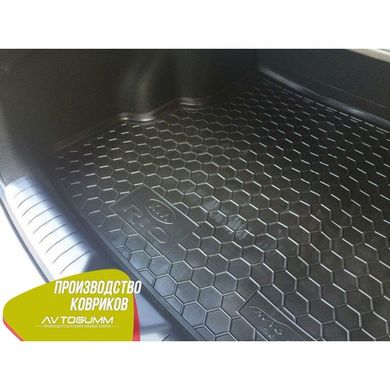 Купити Автомобільний килимок у багажник Kia Rio 2015- Sedan / Гумовий (Avto-Gumm) 28380 Килимки для KIA