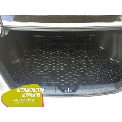 Купить Автомобильный коврик в багажник Kia Rio 2015- Sedan / Резиновый (Avto-Gumm) 28380 Коврики для KIA