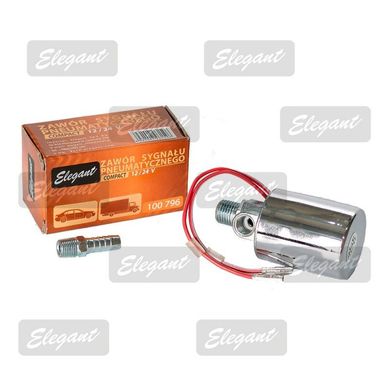 Купити Електроклапан для пневмосигналу Elegant 100796 12V / 24V / індивідуальна упаковка 32398 Сигнали 12V повітряні - компресор - клапан